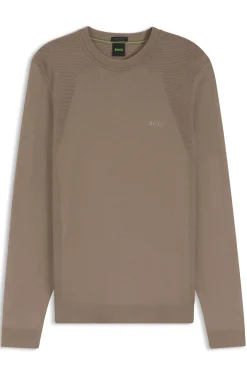 Pullover aus Baumwoll-Mix mit Bodymapping-Struktur