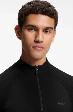 Pullover aus Baumwoll-Mix mit Troyerkragen