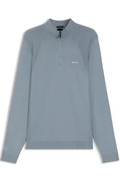 Pullover aus Baumwoll-Mix mit Troyerkragen