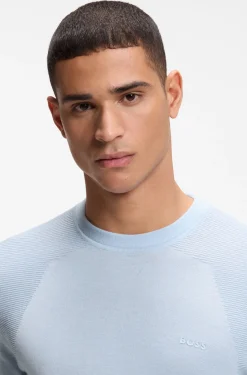 Pullover aus Baumwoll-Mix mit Bodymapping-Struktur