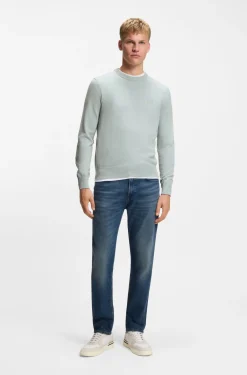 Pullover aus Baumwoll-Mix mit Logo-Patch