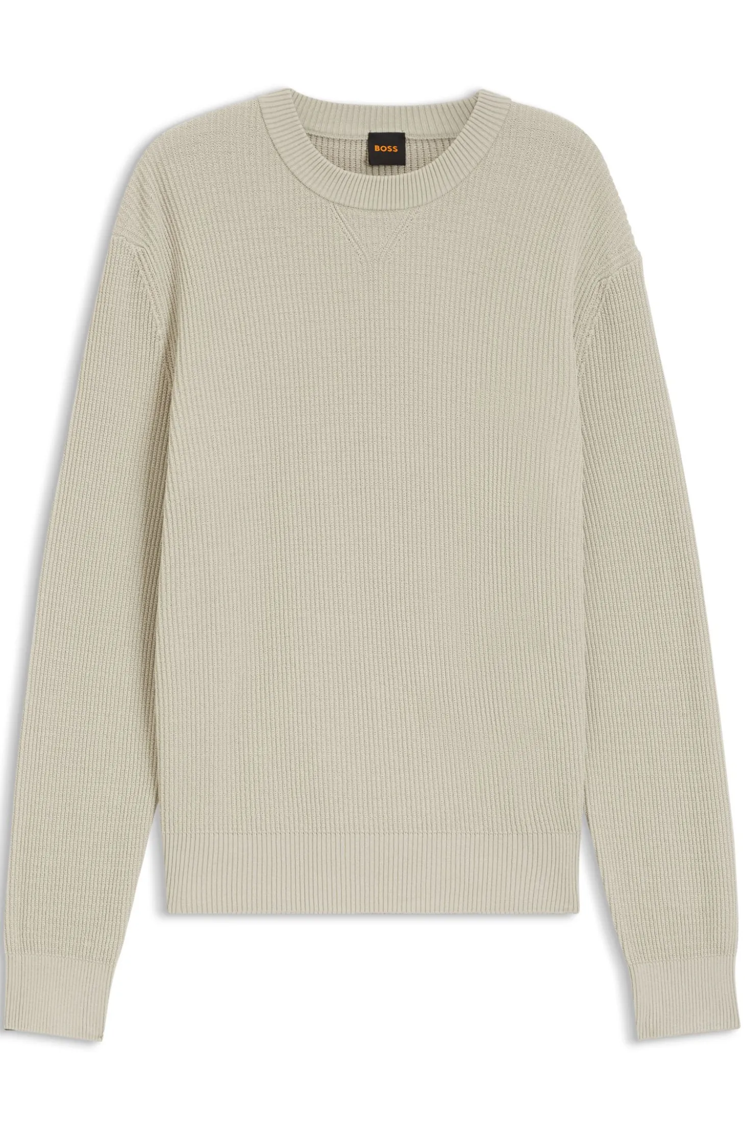 Pullover aus Baumwoll-Mix mit Rippstrick