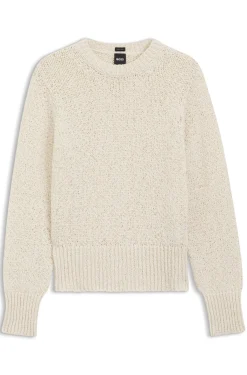 Pullover aus Baumwoll-Mix mit strukturierter Strickstruktur