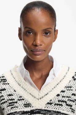 Pullover aus Baumwoll-Mix mit Jacquard-Muster
