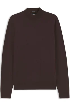 Pullover aus extrafeiner Merinowolle mit Stehkragen