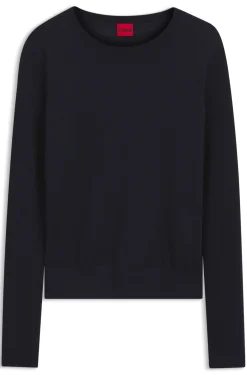 Pullover aus extrafeiner Merinowolle mit Rundhalsausschnitt