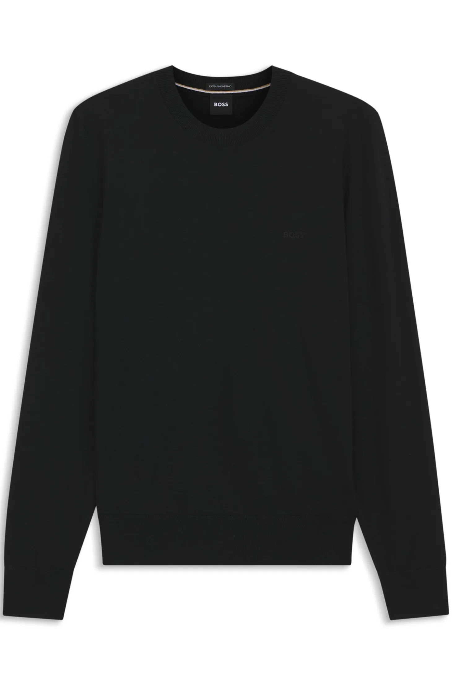 Pullover aus Merinowolle mit Logo-Stickerei