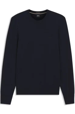 Pullover aus Merinowolle mit Logo-Stickerei