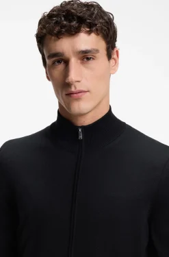 Pullover aus Merinowolle mit Reißverschluss