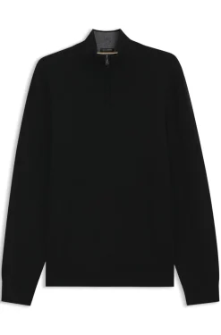 Pullover aus Schurwolle mit Kaschmir und Troyerkragen