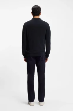 Pullover aus Schurwolle mit Troyerkragen