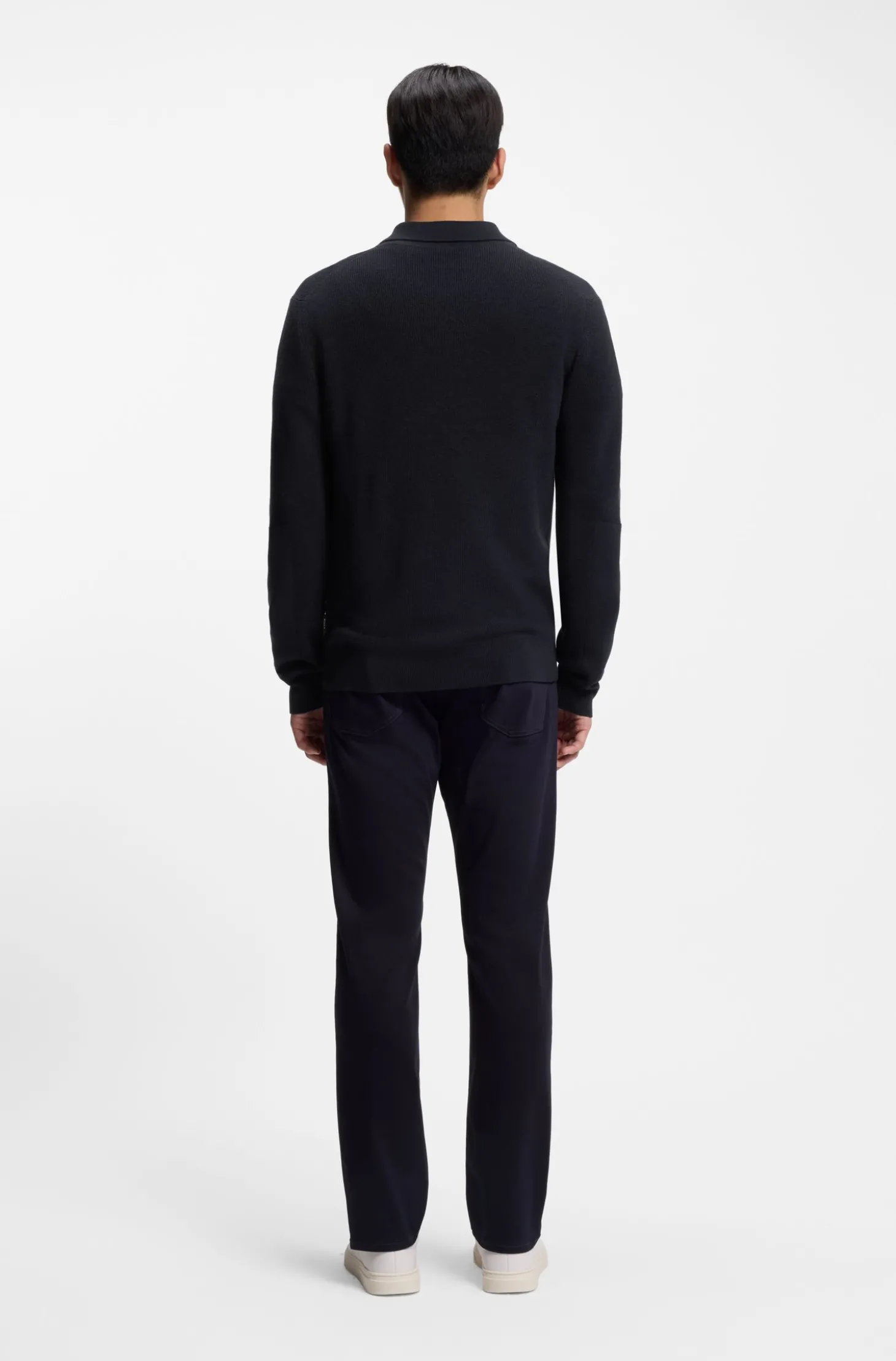 Pullover aus Schurwolle mit Troyerkragen