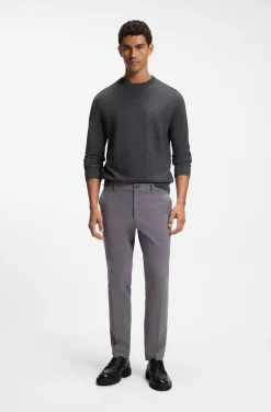 Pullover aus Schurwoll-Mix mit verschiedenen Strukturen