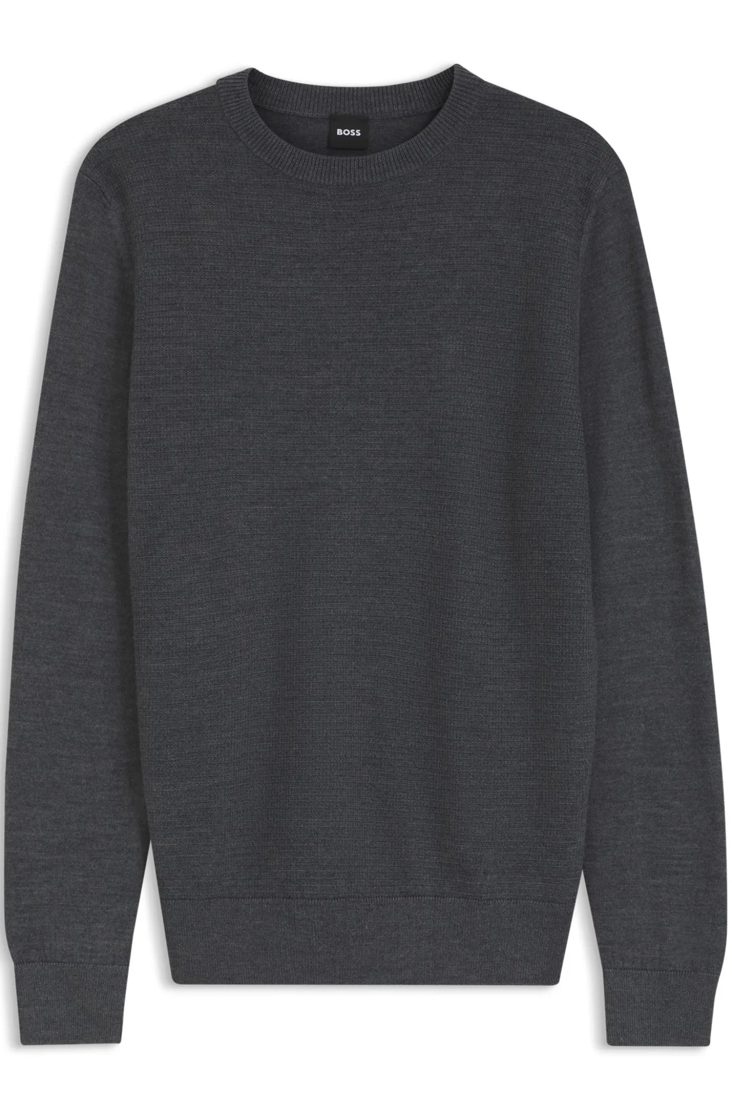 Pullover aus Schurwoll-Mix mit verschiedenen Strukturen