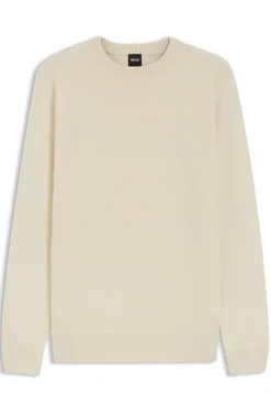 Pullover aus Schurwoll-Mix mit verschiedenen Strukturen