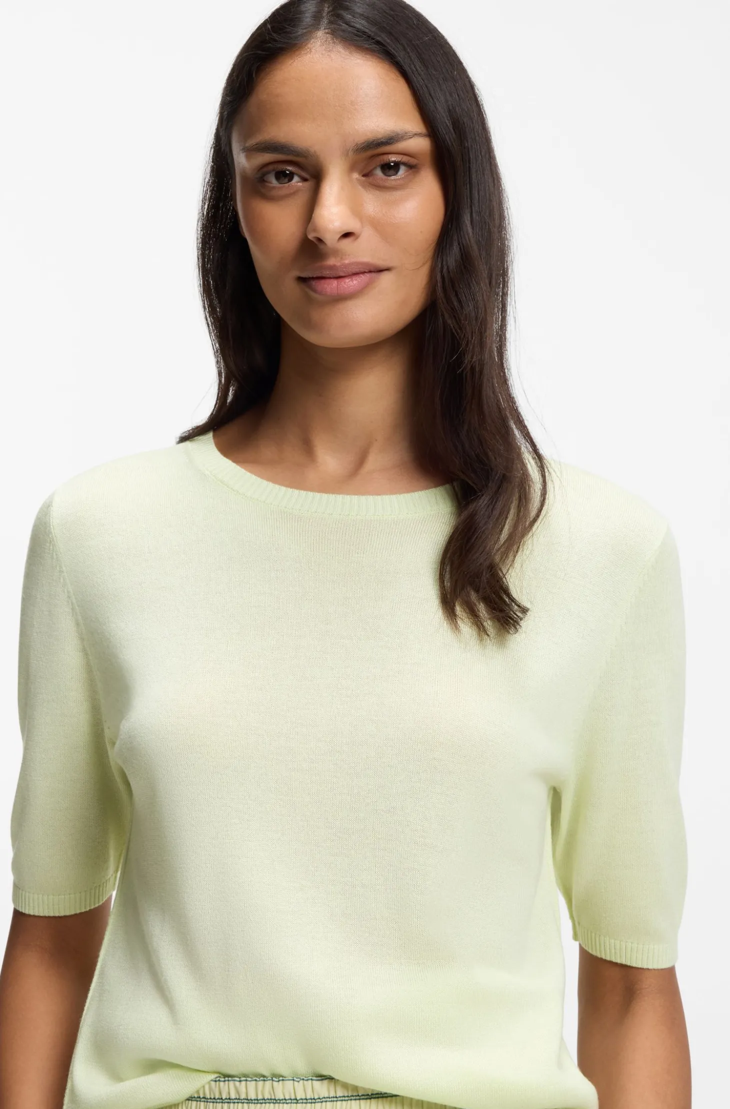 Pullover aus Strick mit Logo-Stickerei