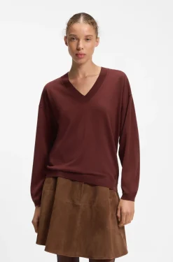 Pullover aus Woll-Mix mit Kaschmir und V-Ausschnitt