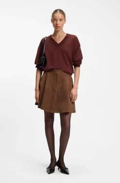 Pullover aus Woll-Mix mit Kaschmir und V-Ausschnitt