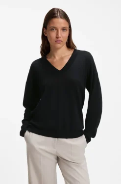 Pullover aus Woll-Mix mit Kaschmir und V-Ausschnitt
