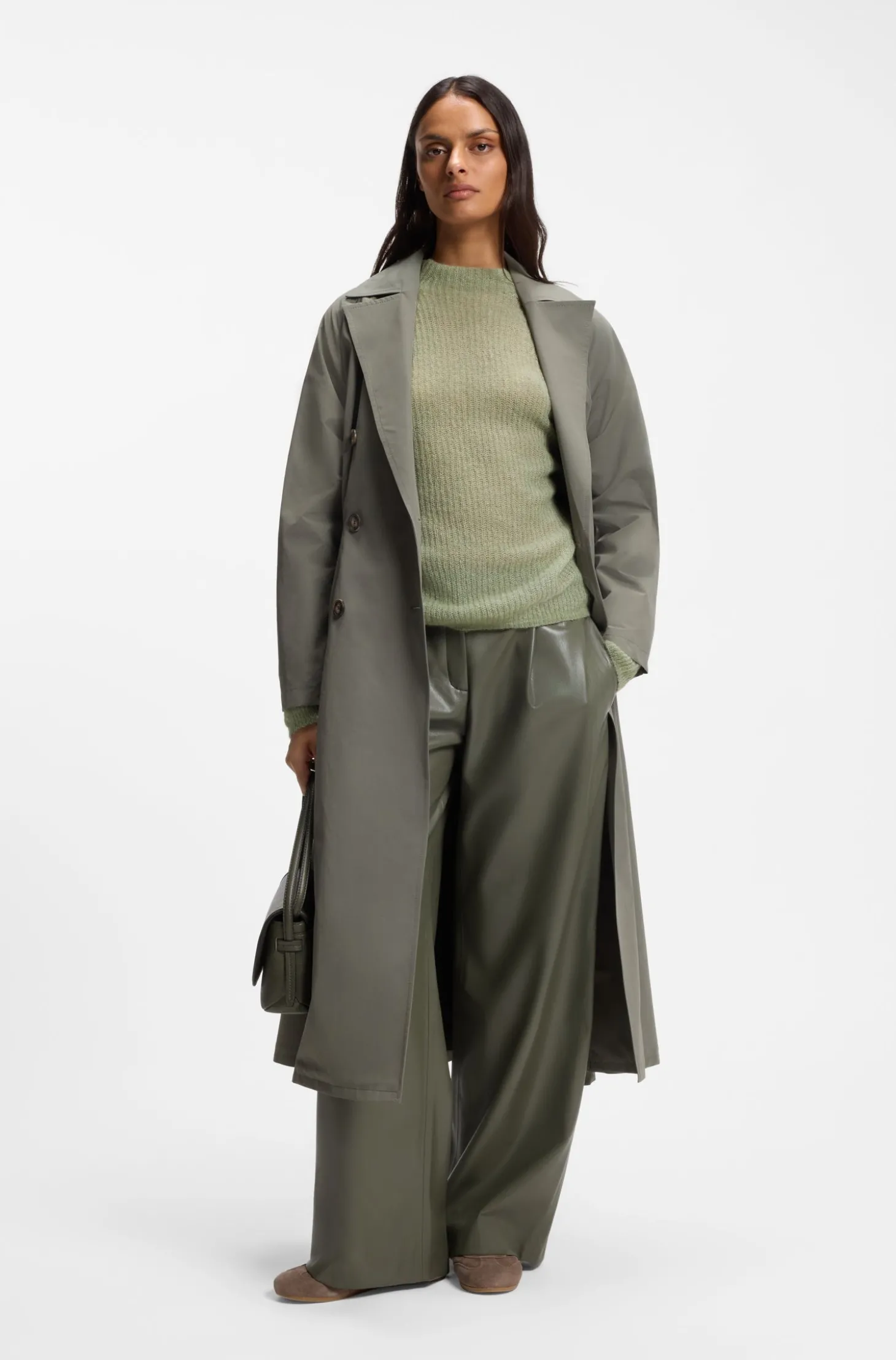 Pullover mit Stehkragen aus Alpaka-Mix