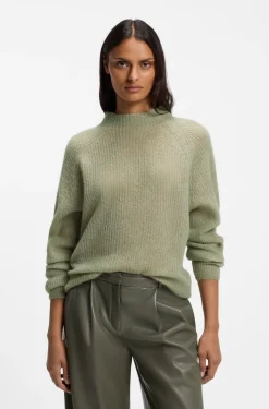 Pullover mit Stehkragen aus Alpaka-Mix