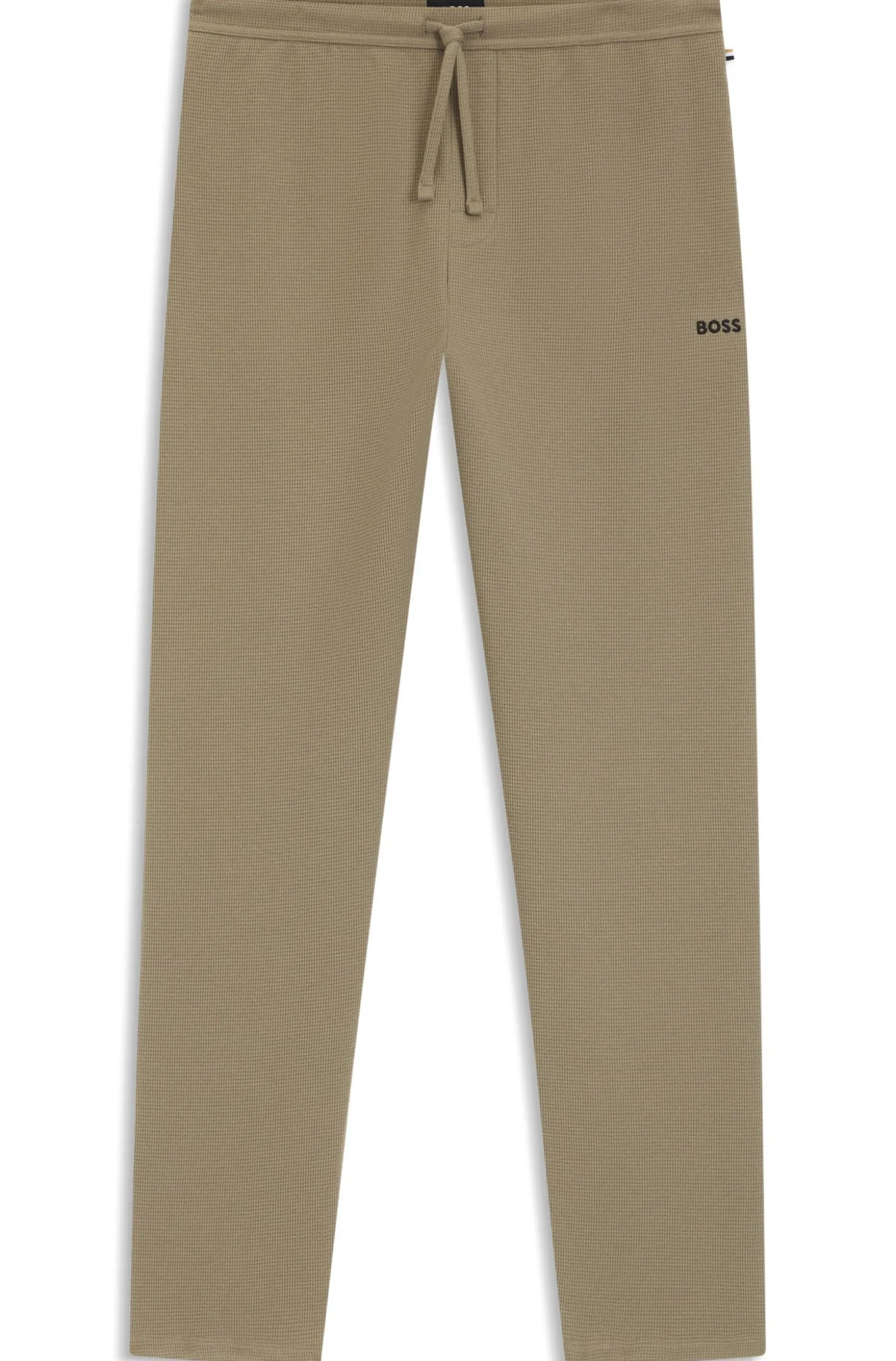 Pyjama-Hose aus Baumwoll-Mix mit gesticktem Logo