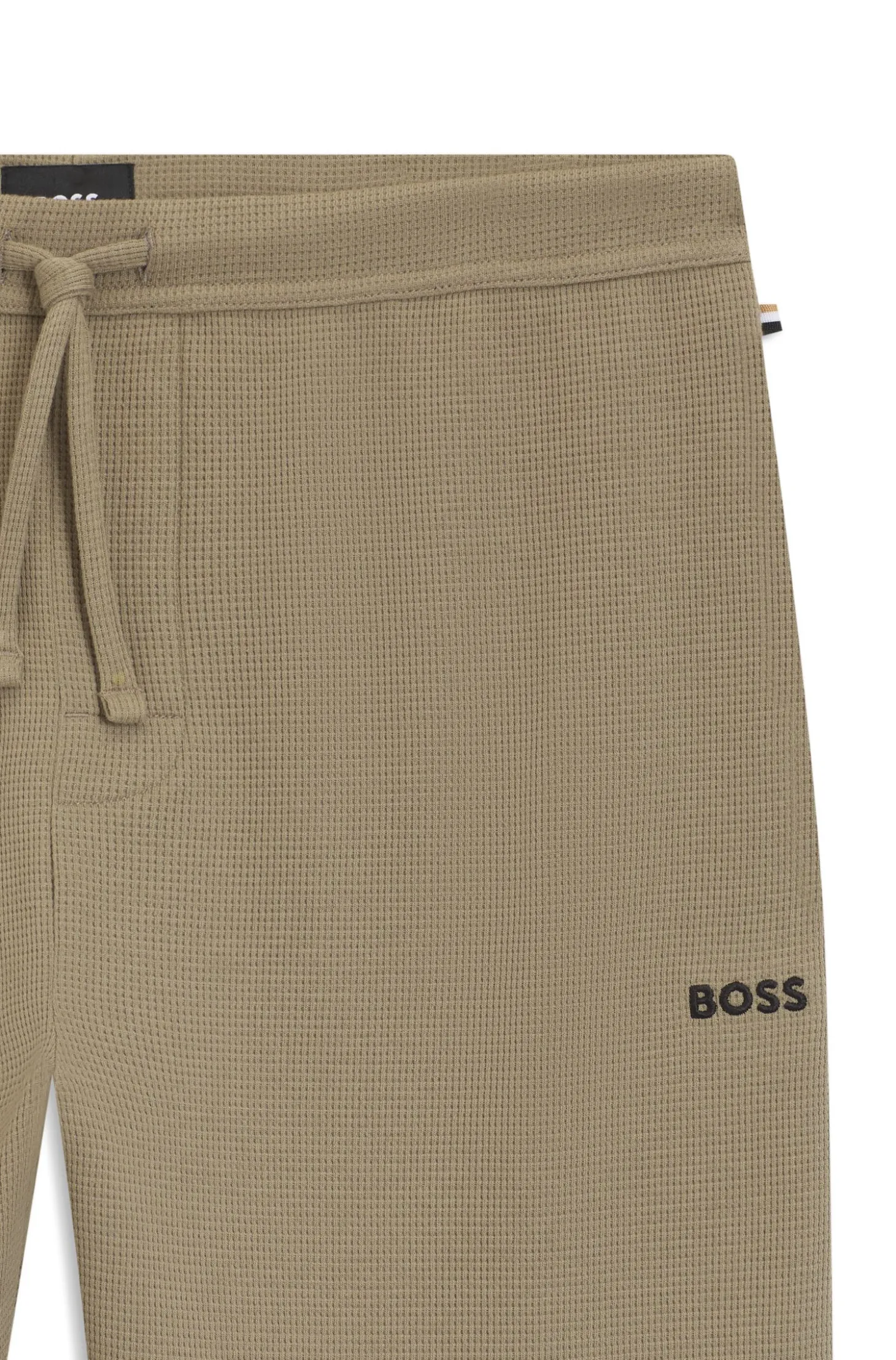 Pyjama-Hose aus Baumwoll-Mix mit gesticktem Logo