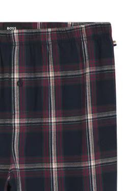 Pyjama-Hose aus Baumwoll-Mix mit tonalem Karo-Muster