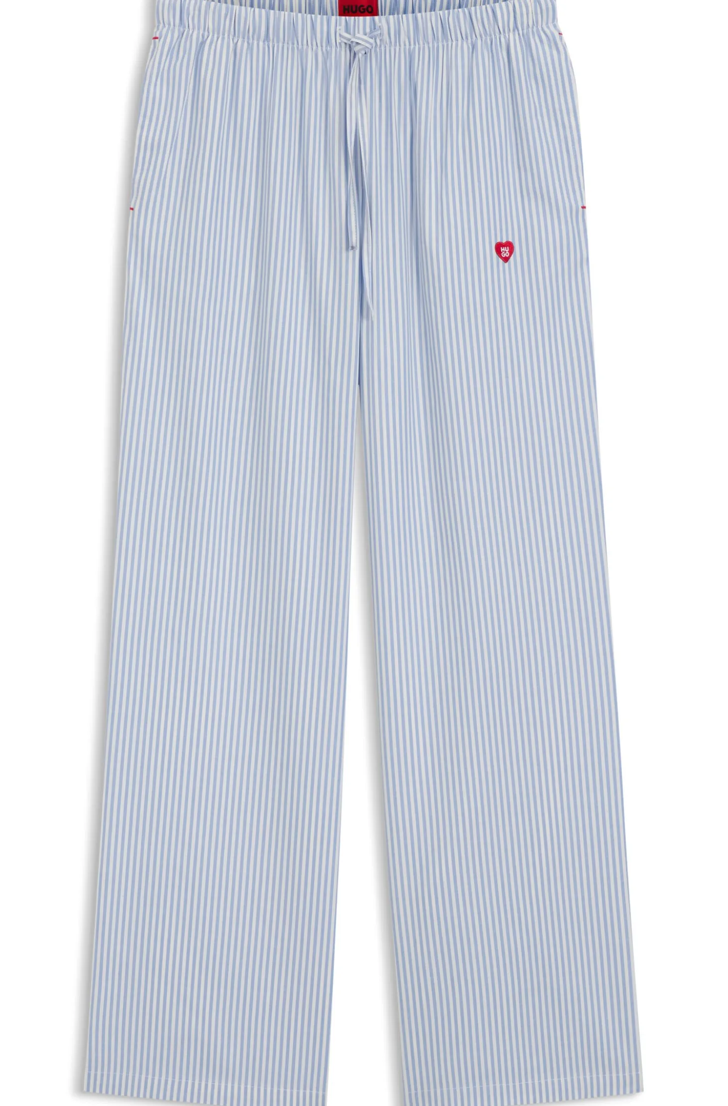 Pyjama-Hose aus Baumwoll-Mix mit Herz-Logo