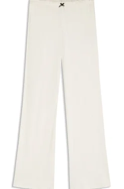 Pyjama-Hose aus Pointelle mit Rüschen