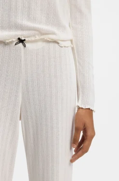 Pyjama-Hose aus Pointelle mit Rüschen