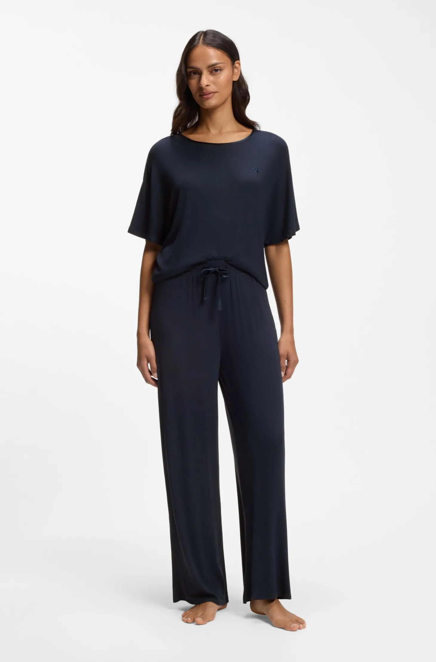 Pyjamahose aus Ripp-Jersey mit Double-B-Monogramm