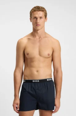Pyjama-Hose aus softer Baumwolle mit Logo-Bund