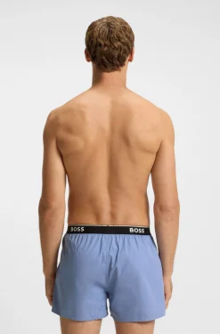 Pyjama-Hose aus softer Baumwolle mit Logo-Bund