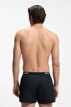 Pyjama-Hose aus softer Baumwolle mit Logo-Bund