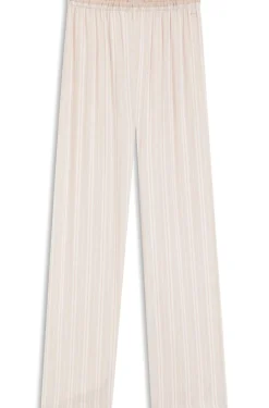 Pyjama-Hose mit Streifen-Dessin und Logo-Besatz