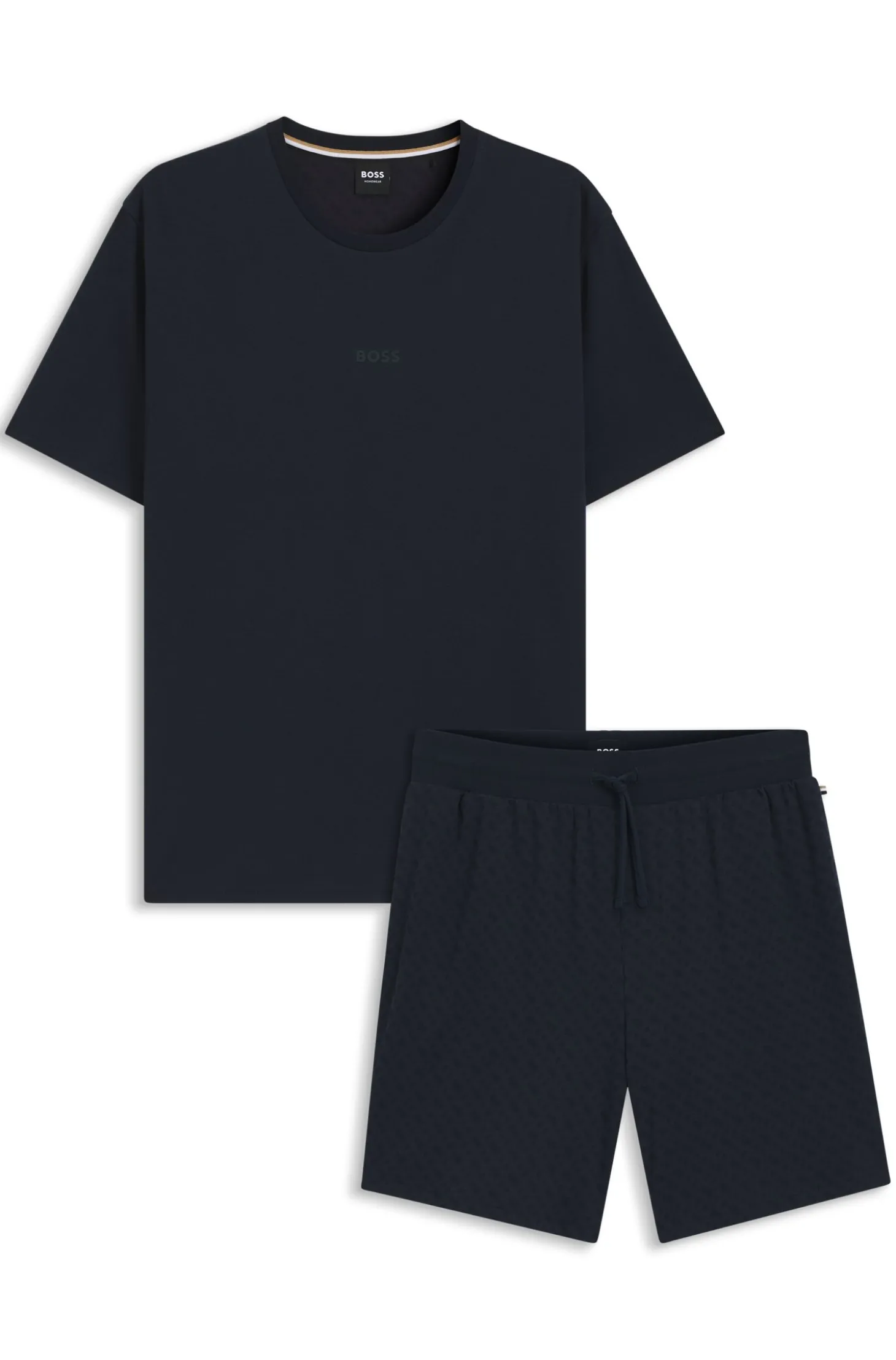 Pyjama-Set aus Baumwolle mit All-over-Print-T-Shirt
