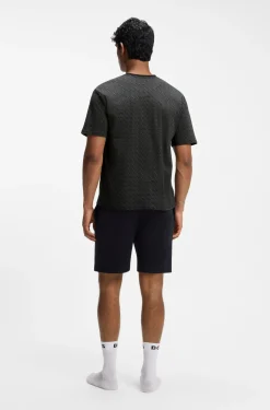 Pyjama-Set aus Baumwolle mit All-over-Print-T-Shirt