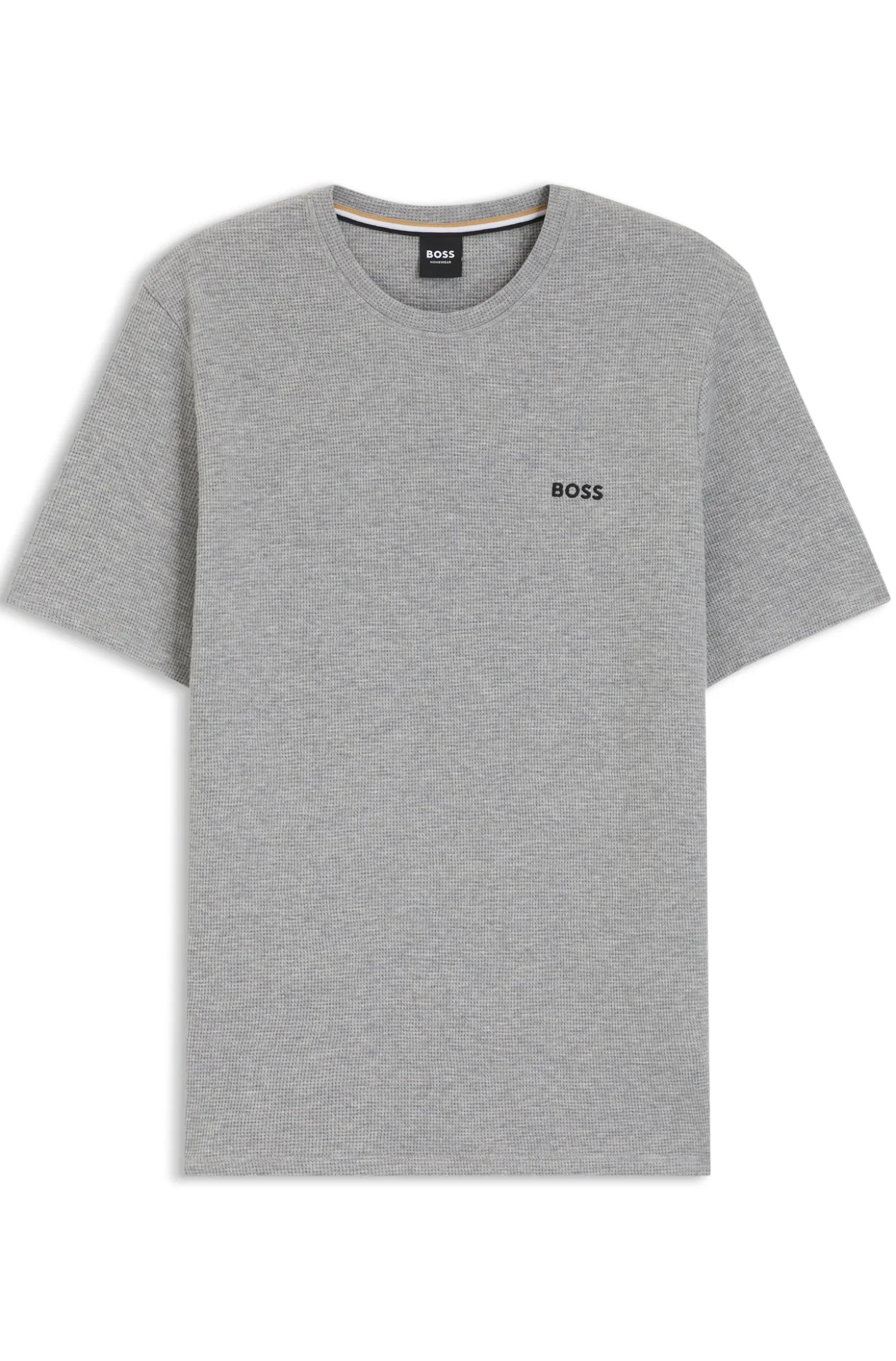 Pyjama-Shirt aus Baumwoll-Mix mit Logo-Stickerei