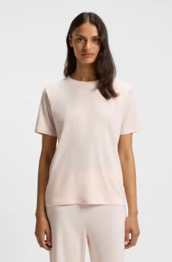 Pyjama-Shirt aus Stretch-Baumwolle mit Logo-Print