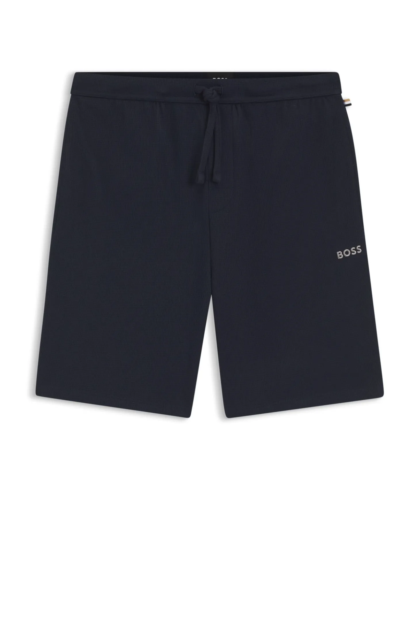 Pyjama-Shorts aus Baumwoll-Mix mit Logo-Stickerei