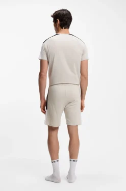 Pyjama-Shorts aus Baumwoll-Mix mit Colorblocking