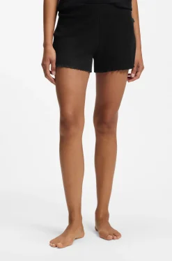 Pyjama-Shorts aus Baumwoll-Mix mit Waffelstruktur