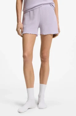 Pyjama-Shorts aus Baumwoll-Mix mit Waffelstruktur