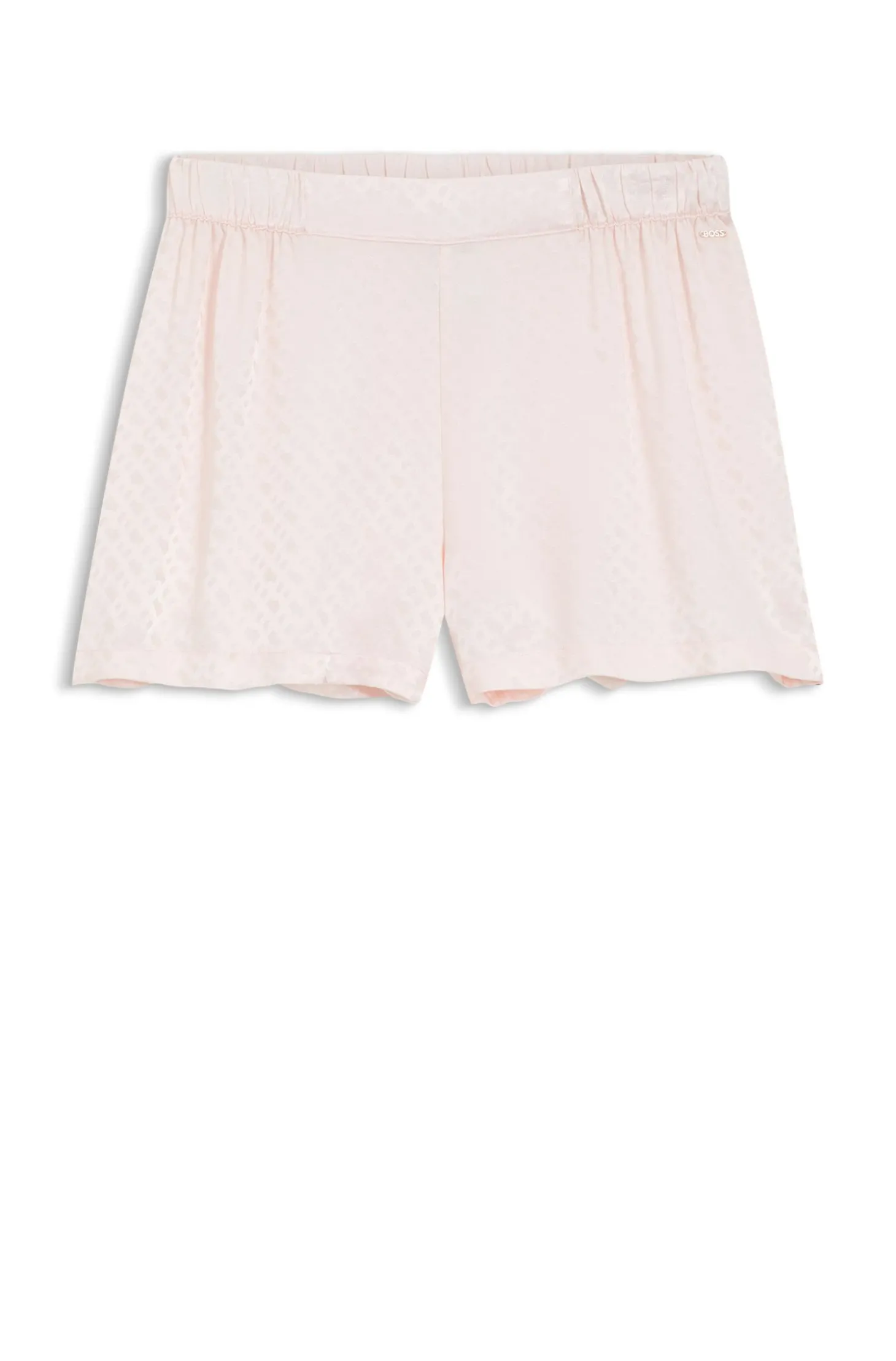 Pyjama-Shorts aus Satin mit Monogramm-Jacquard