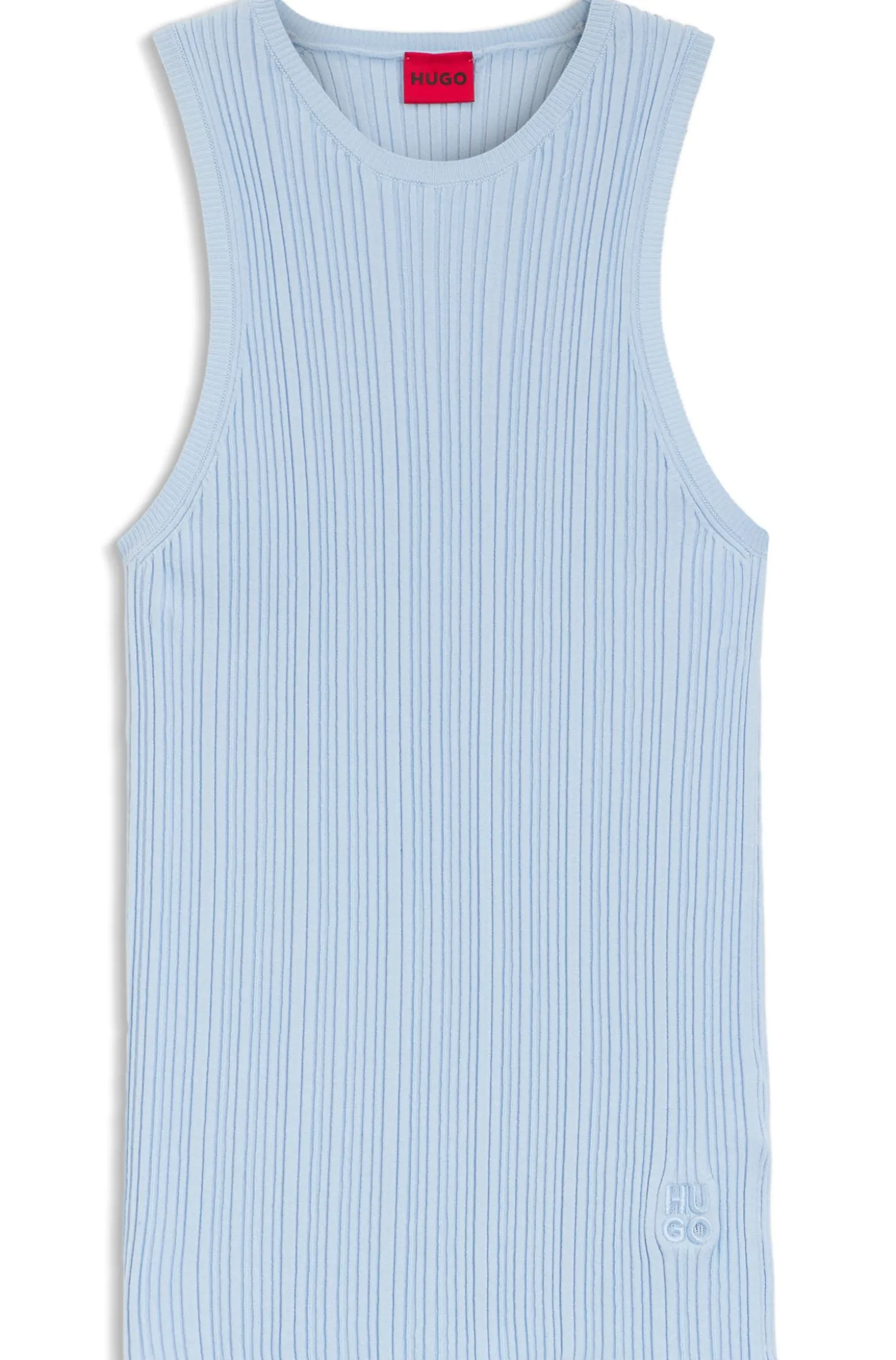 Racerback-Top aus geripptem Krepp