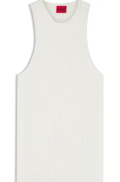 Racerback-Top aus geripptem Krepp