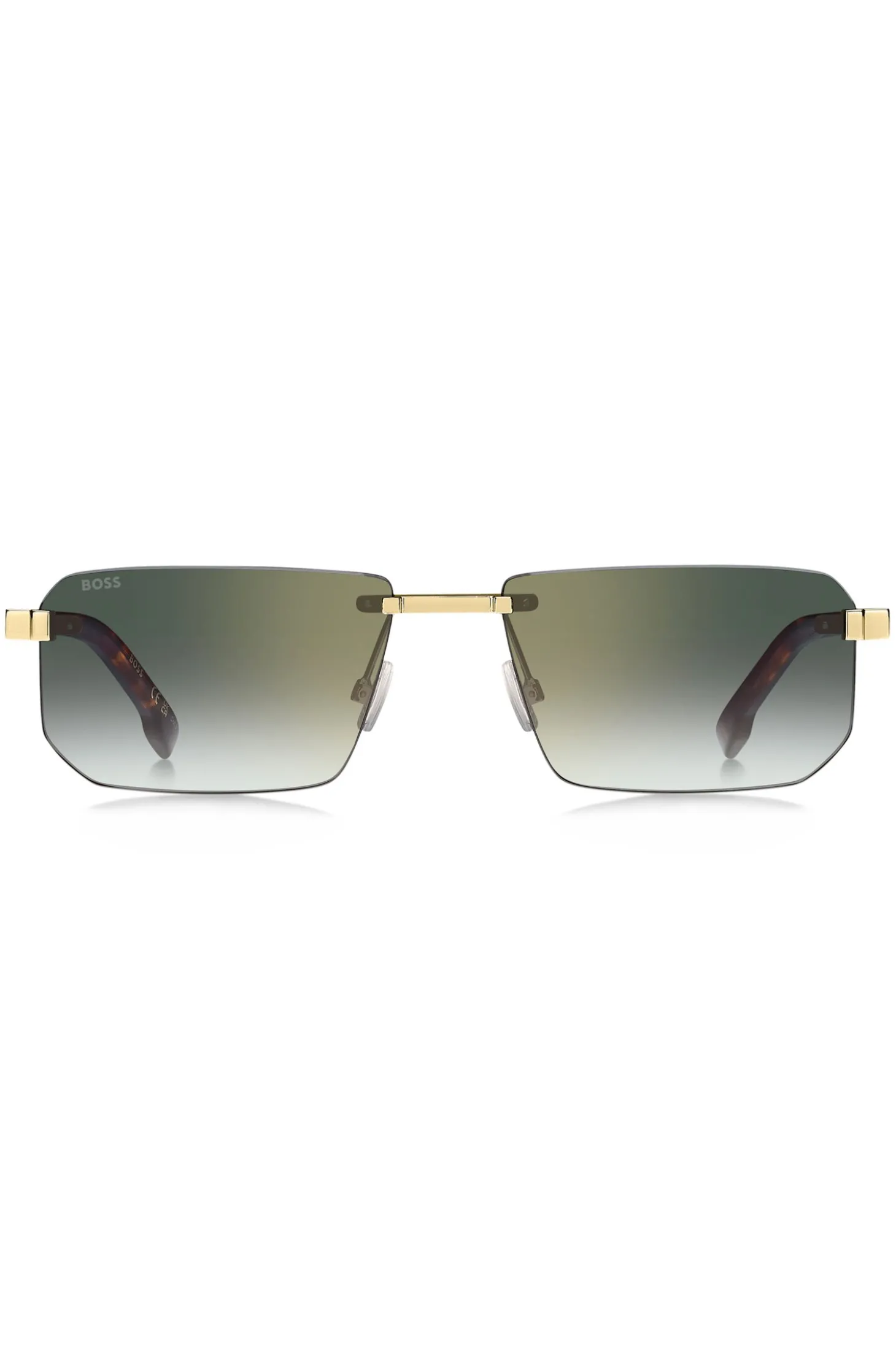 Randlose Sonnenbrille mit Double-B-Monogramm