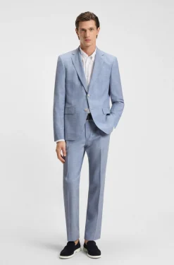 Regular-Fit Anzug mit Allover-Muster