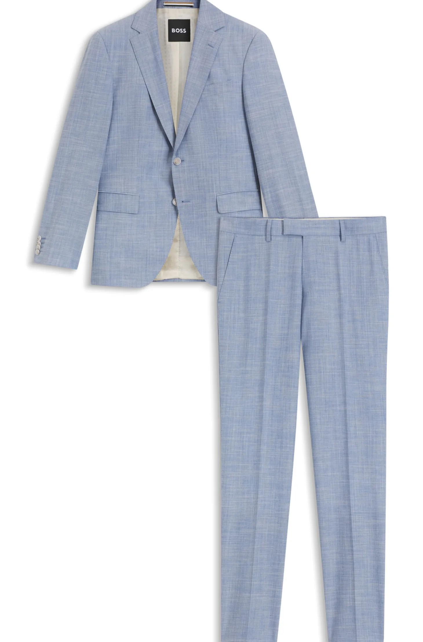 Regular-Fit Anzug mit Allover-Muster